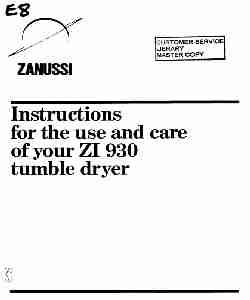 Zanussi Clothes Dryer ZI 930-page_pdf